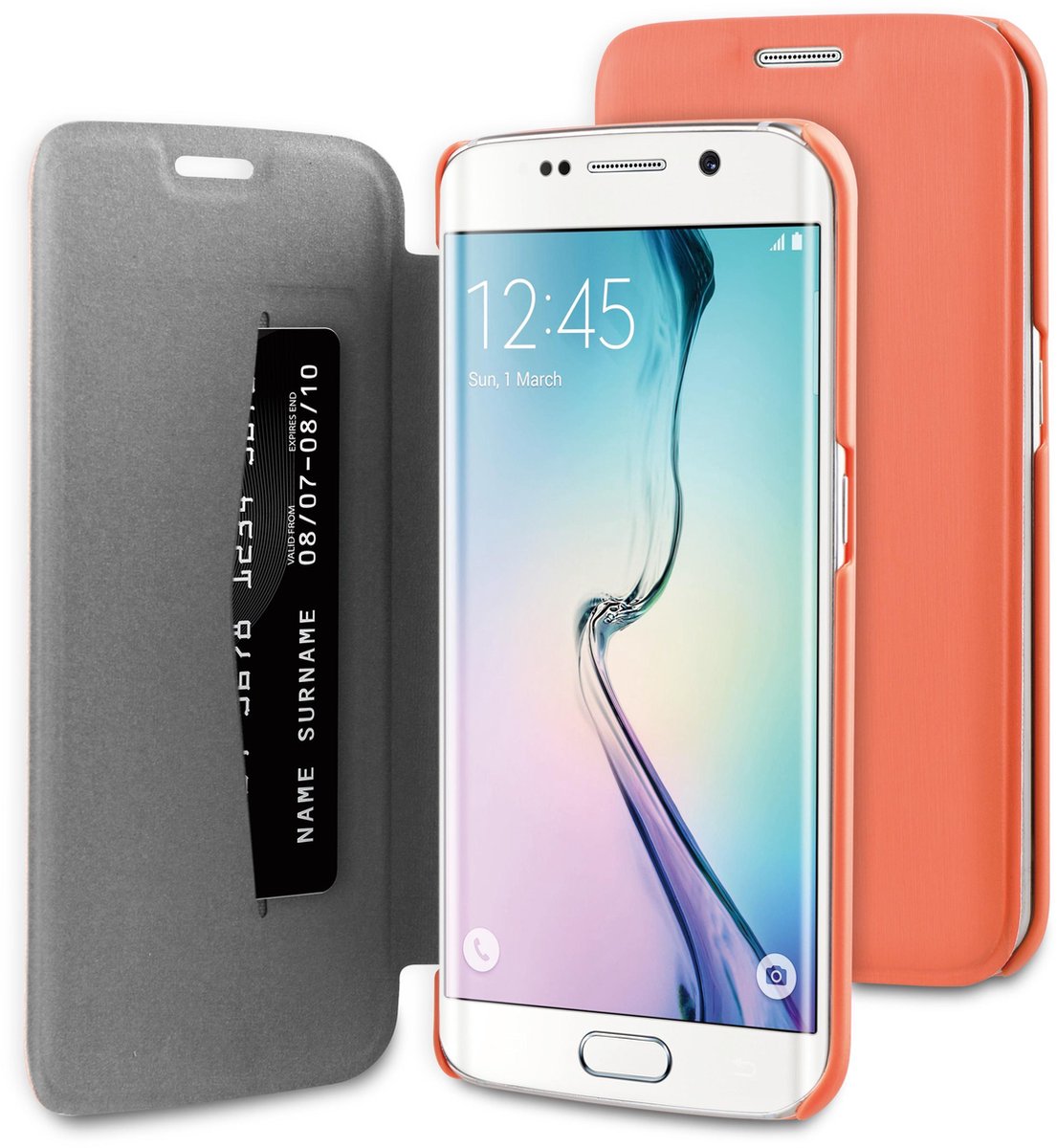 BeHello Book Case voor Samsung Galaxy S6 Edge - Rood