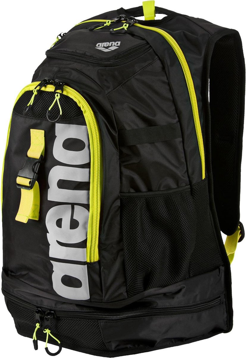 Sac à dos de natation 27 L - 900 noir/jaune - Noir, Jaune acide