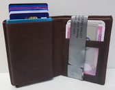 Gaz Blue Line - Cardholder Figuretta - Portemonnee -RFID - Donkerbruin