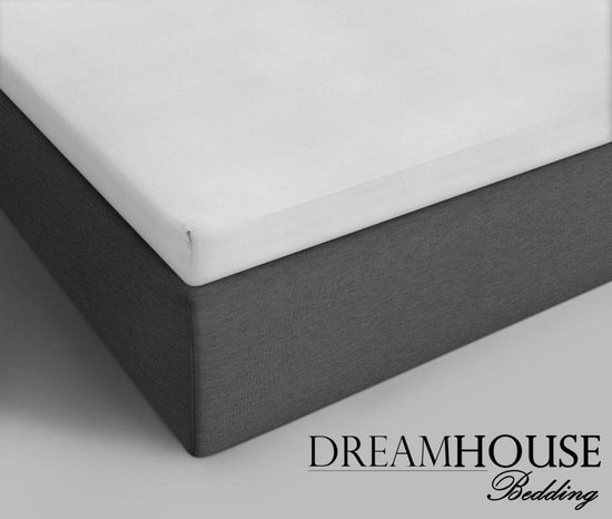 Dreamhouse Topper Hoeslaken - Tweepersoons - 160 x 200 cm - Wit | bol.com