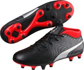 PUMA ONE 18.4 FG Jr Voetbalschoenen Kids - Black/Silver/Red Blast