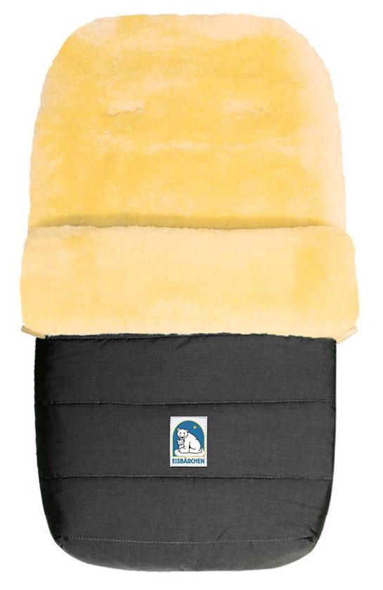 Voetenzak | Van schapenvacht | Voor in de kinderwagen | Grijs | Universeel  | bol.com