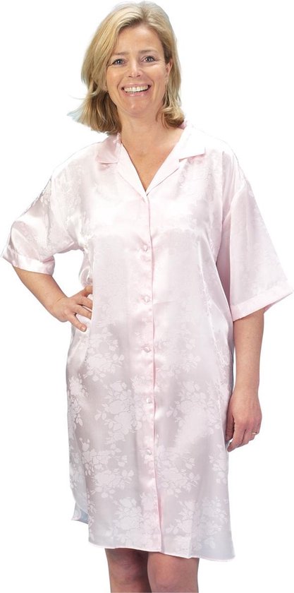 Satijnen nachthemd roze - maat XL | bol.com