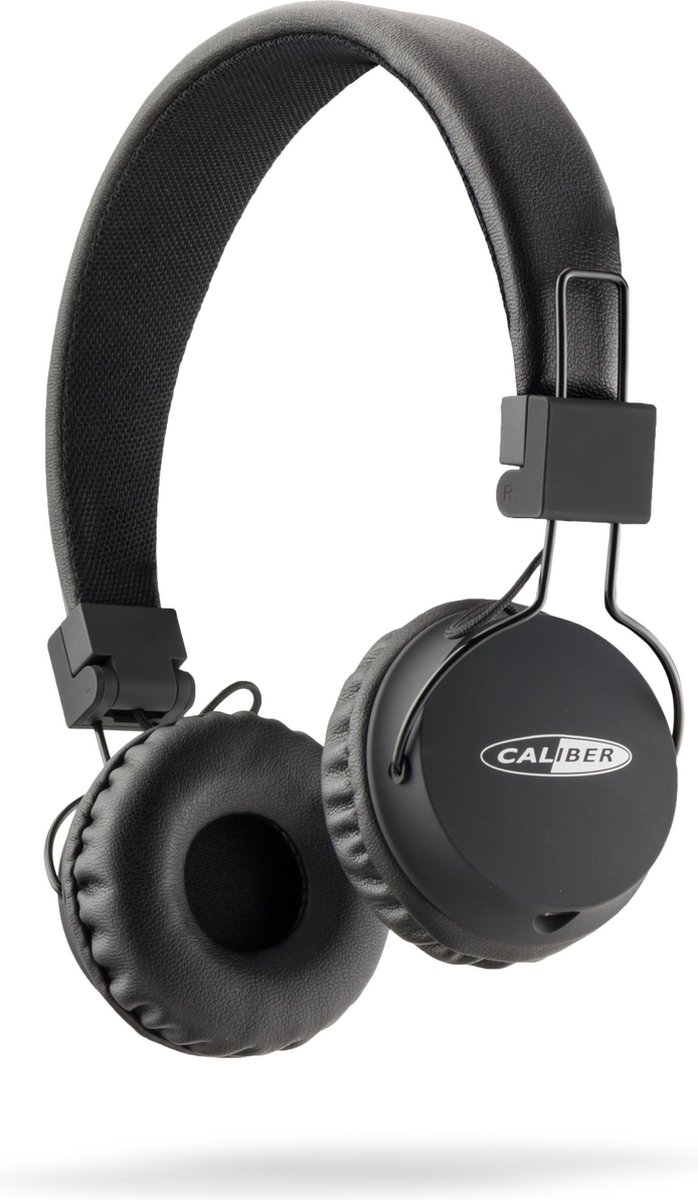 Caliber koptelefoon met draad - Hoofdtelefoon on-ear - Bedraad - Lichtgewicht - Zwart (MAC301) - Caliber