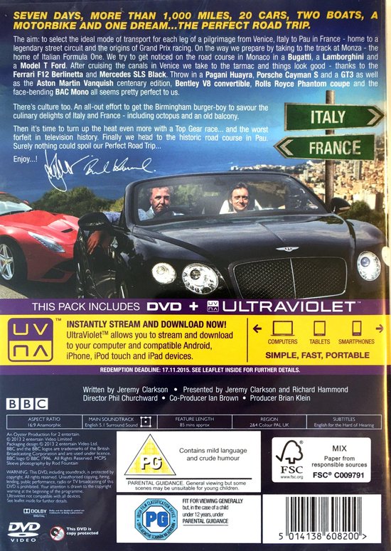 Top Gear Perfect Road Trip Dvd Dvds 7101