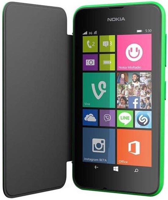 Nokia flip shell flint - vert - pour Nokia Lumia 530 | bol