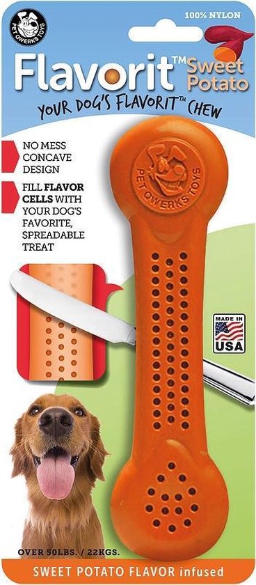 Flavorit Sweet Potato - Hond - Kauwspeelgoed - Extra Large - Honden  zwaarder dan 23 kg | bol.com