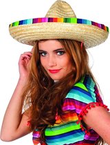 Mexicaanse sombrero hoed voor volwassenen  - Verkleedhoofddeksel - One size
