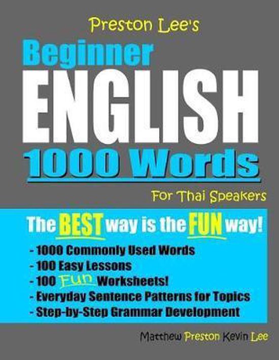 Preston Lee's English for Thai Speakers- Preston Lee's Begin ... - cover