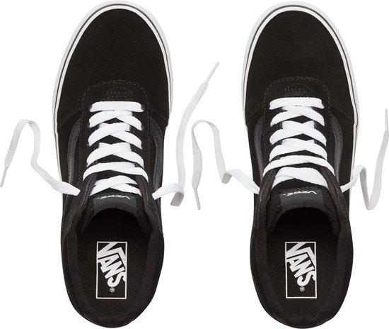 Vans Wm Ward Hi Dames Sneakers - (Suede) Black/White - Maat 41 | bol.com