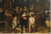 Nachtwacht | Rembrandt van Rijn | Kunst | Tuindoek | Tuindecoratie | 120CM x 80CM | Tuinposter