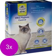 Happy Home Solutions Ultra Hygienic Control - Litière pour chat - 3 x 10 l