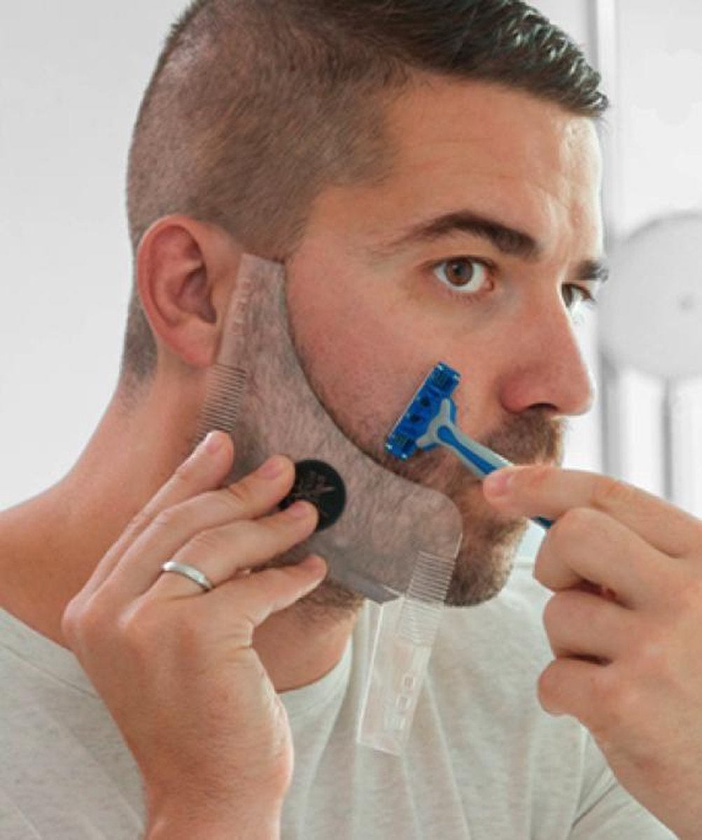 Baard template - hulpmiddel voor het trimmen van de baard | bol.com