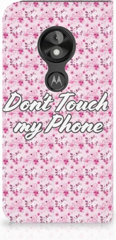 Motorola Moto E5 Play Uniek Standcase Hoesje Flowers Pink DTMP