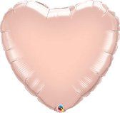 Qualatex - Folieballon Hart Rose Gold 46 cm