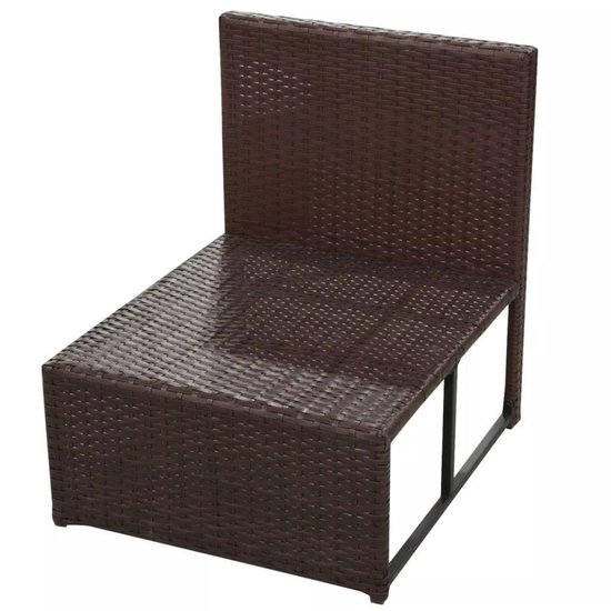 Tuin Loungeset Bruin 29delig Rattan / Lounge set tuin