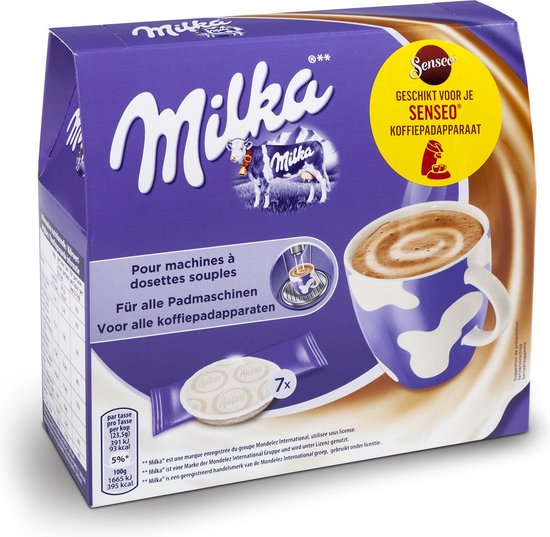 Senseo Milka Chocopads 6 x 7 pads warme chocolademelk