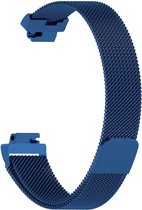 YONO Bandje geschikt voor Fitbit Inspire/HR/2 - Milanees - Blauw – Large