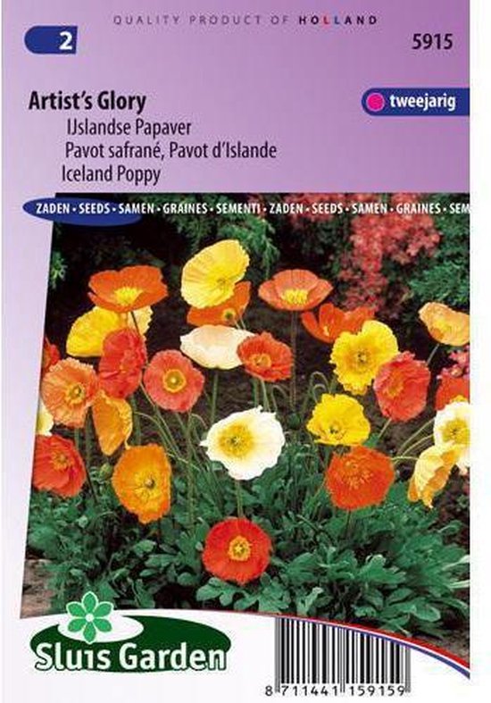 Sluis Garden - Papaver IJslandse, Artist's Glory