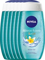NIVEA Hawaii Flower & Oil - 250 ml - Douchegel - Voordeelpakket 5+1 gratis
