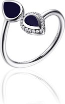 Infinitois Ring I05R009-60 - Maat 60 - Gerhodineerd sterling zilver
