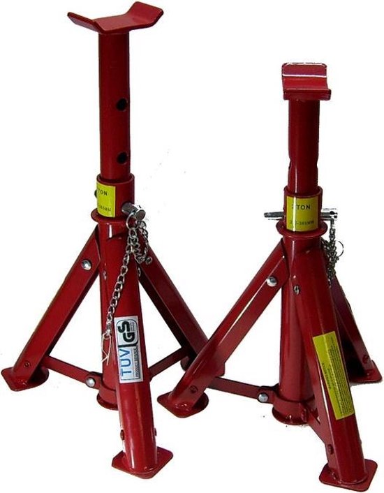 Assteun hoog met schroef 12 Ton