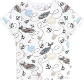 Ducky Beau - T-shirt Whale Print - Maat 80