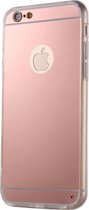 Galvaniseren spiegel beschermende TPU Case voor geschikt voor iPhone 6 Plus & 6s Plus(Pink)