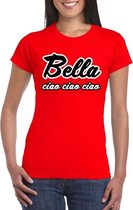 Rood Bella Ciao t-shirt voor dames L