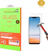 DrPhone 2x LG G7 ThinQ Glas - Glazen Screen protector - Tempered Glass 2.5D 9H (0.26mm)