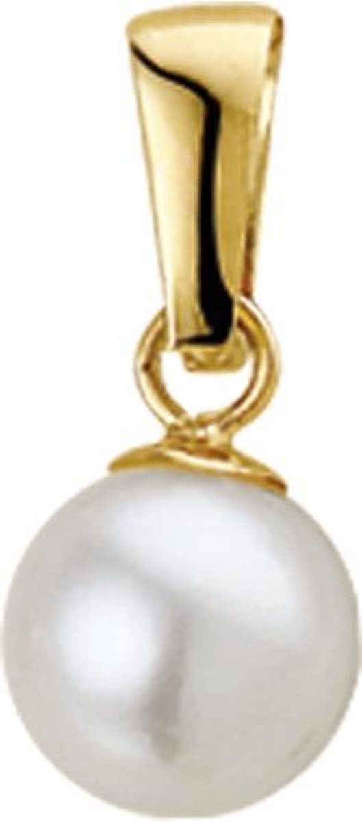 The Jewelry Collection Hanger Parel 6,5 mm - Goud