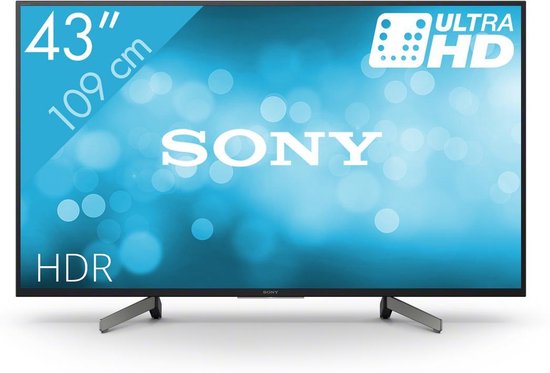 Sony KD-43XG8096 109,2 cm (43") 4K Ultra HD Smart TV Wifi Noir, Argent |  bol.com