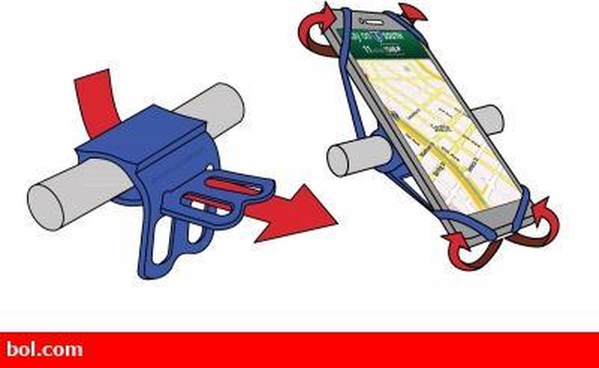 OTG telefoonhouder fiets - Universeel - tot 6.5 Inch