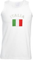 Witte heren tanktop Italie XL