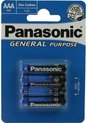 Panasonic AAA Zinc Carbon Usage général | 4 pièces