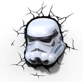 3DlightFX Star Wars Stormtrooper - Wandlamp - Nachtlamp met wandsticker en timer - energie zuinige LED - 27 x 29 cm.