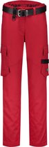 Tricorp Werkbroek Twill Dames 502024 Rood - Maat 40