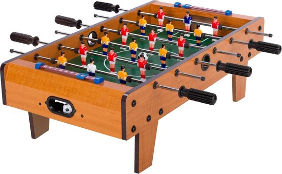 Foto: Games planet mini voetbaltafel incl accessoires 70 x 37 x 25 cm lichte houtlook