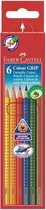 Faber-Castell kleurpotloden - Colour Grip - 6 stuks - FC-112406