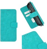 Pearlycase Hoes Wallet Book Case Turquoise voor Huawei Honor 20