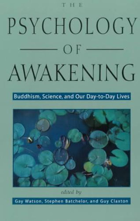 Livre "The Psychology of Awakening", avec une image de nénuphars dans l'eau.