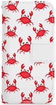 iPhone 6 / 6S hoesje - Bookcase - Hoesje met pasjes - Crabs / Krabbetjes / Krabben
