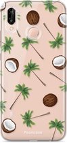 Huawei P20 Lite hoesje TPU Soft Case - Back Cover - Coco Paradise / Kokosnoot / Palmboom