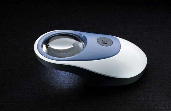 Eschenbach 158620 LED POWERLUX Loupe à main avec éclairage LED Grossissement: 5 x Lentille: (Ø) 58 mm