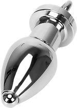 Metalen Anale Open Plug 185 gram met Schroefsluiting voor Enema Play - Cimejo®