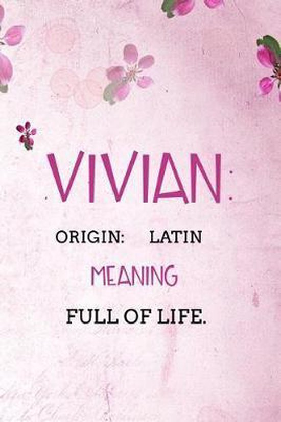 Vivian, Name Meaning Publishers 9781095826065 Boeken