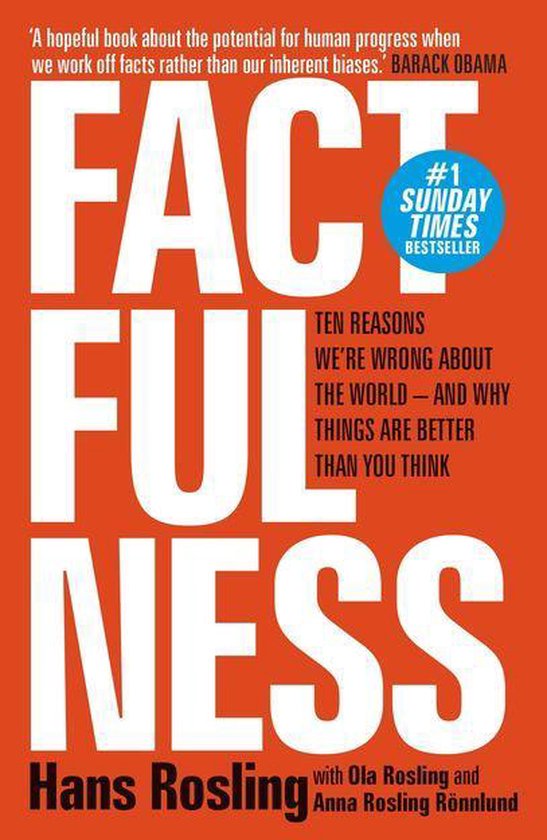 Boek cover Factfulness van Hans Rosling (Onbekend)