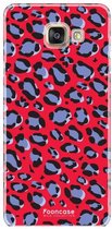Samsung Galaxy A5 2017 hoesje TPU Soft Case - Back Cover - Luipaard / Leopard print / Rood