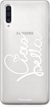Fooncase Hoesje Geschikt voor Samsung Galaxy A50 - Shockproof Case - Back Cover / Soft Case - Ciao Bella!