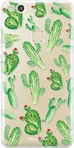 Fooncase Hoesje Geschikt voor Huawei P10 Lite - Shockproof Case - Back Cover / Soft Case - Cactus